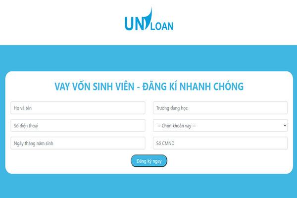 Thực hiện đăng ký khoản vay trên website